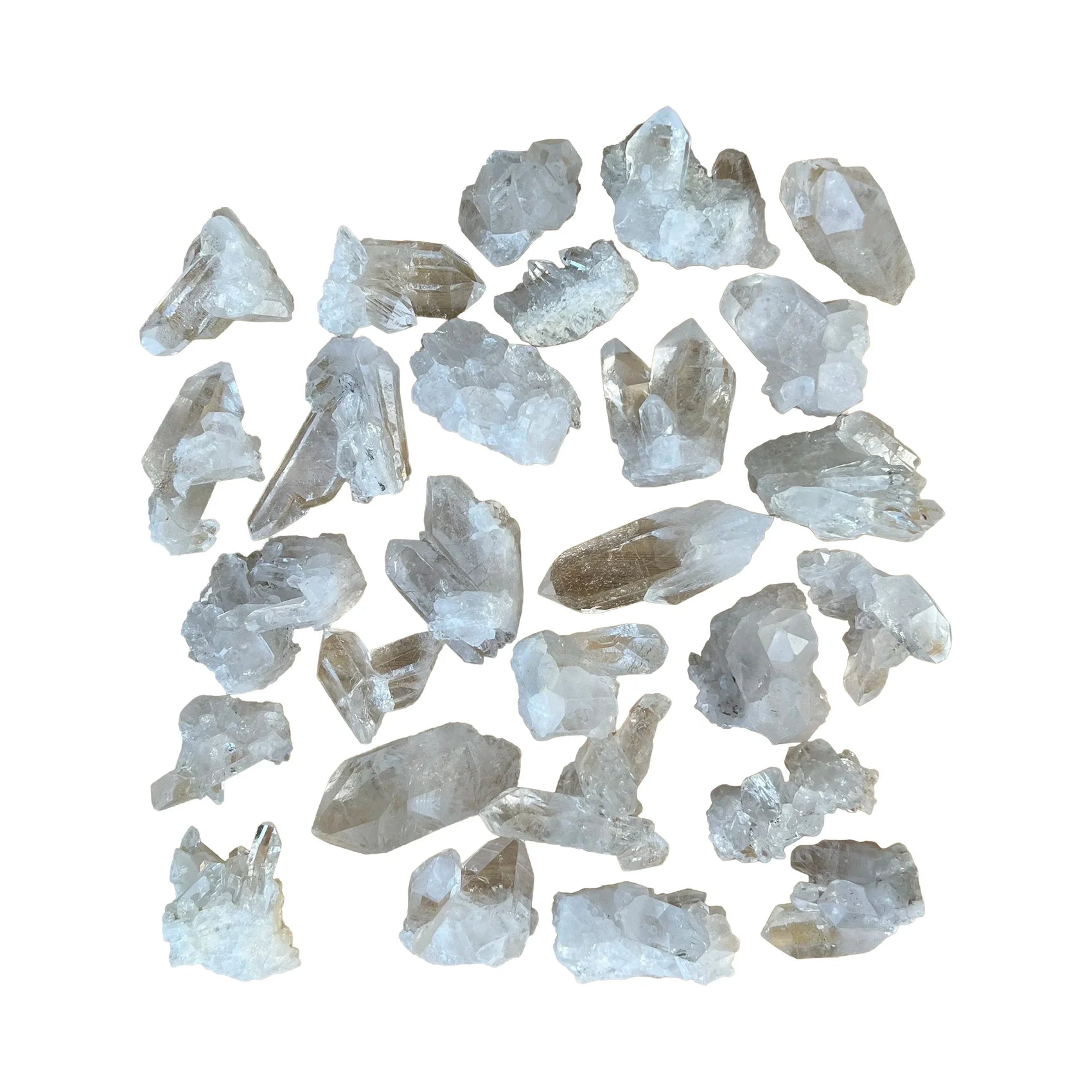 Clear Quartz Mini Crystal Cluster for Cleansing, Healing & Manifestation — clear natural, AAA grade from Brazil