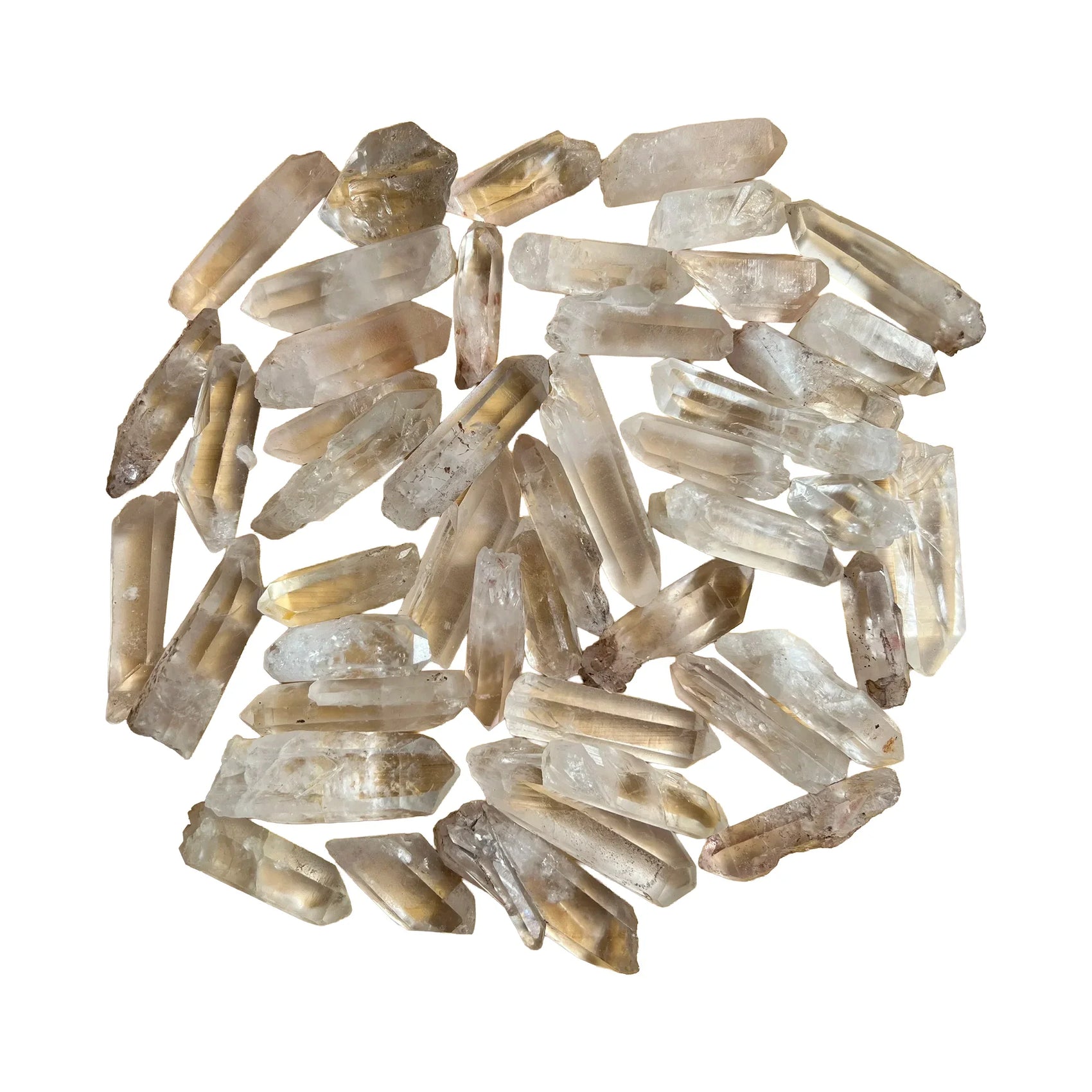 Clear Quartz raw stones, A grade, Madagascar origin, hero view.