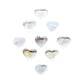 Polished Clear Quartz Hearts for Cleansing, Healing, Manifestation & Crown Chakra Support — clear polished, A grade from Brazil
