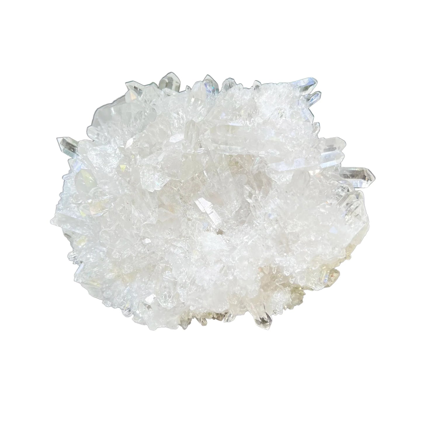 Natural surface of Clear Quartz specimen, sourced from Brazil, drawn on for Cleansing.