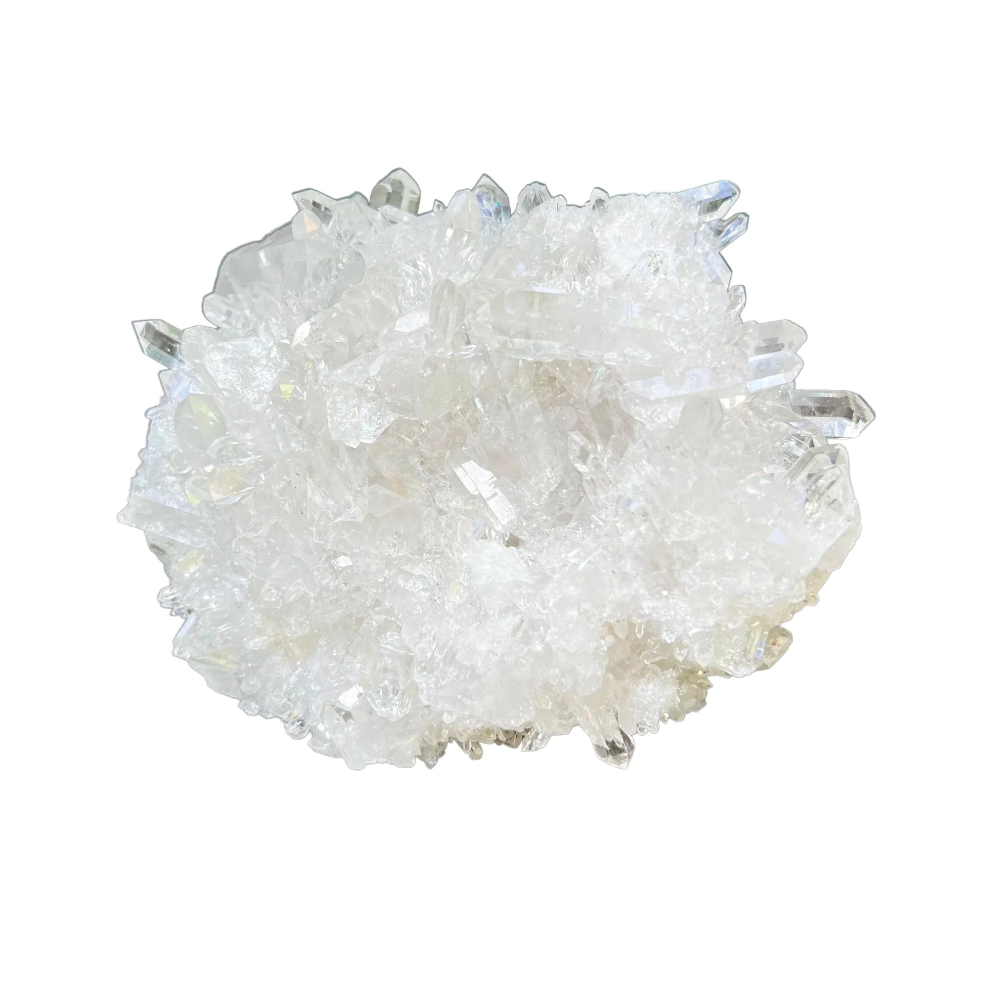 Natural surface of Clear Quartz specimen, sourced from Brazil, drawn on for Cleansing.