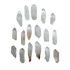 Group of A Grade Clear Quartz raw crystal points from Madagascar