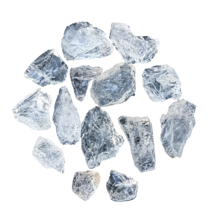Full spread of Clear Quartz rough, AA grade, 1 to 2 inch, from Minas Gerais, Brazil