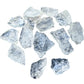 Angled view of mid-size Clear Quartz rough showing bright fracture faces