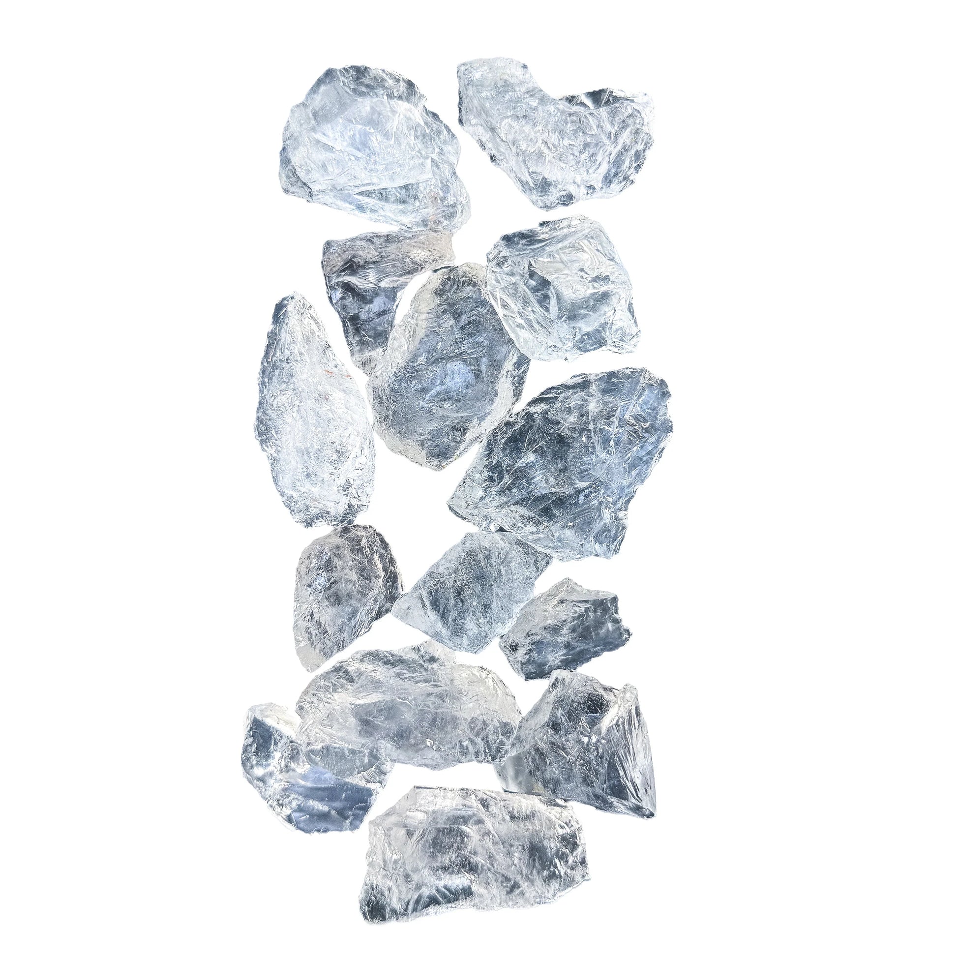 Loose Clear Quartz rough at the smaller end of the range, no dye and no coating