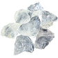 Close detail on water-clear Quartz rough at AA grade, minimal cloudiness