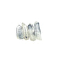 Tight crop on a few Clear Quartz points showing internal veils and natural inclusions