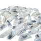 Angled view over a pile of larger Clear Quartz points with six-sided terminations visible