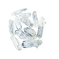 Selection of Clear Quartz points laid in a row to show length variation