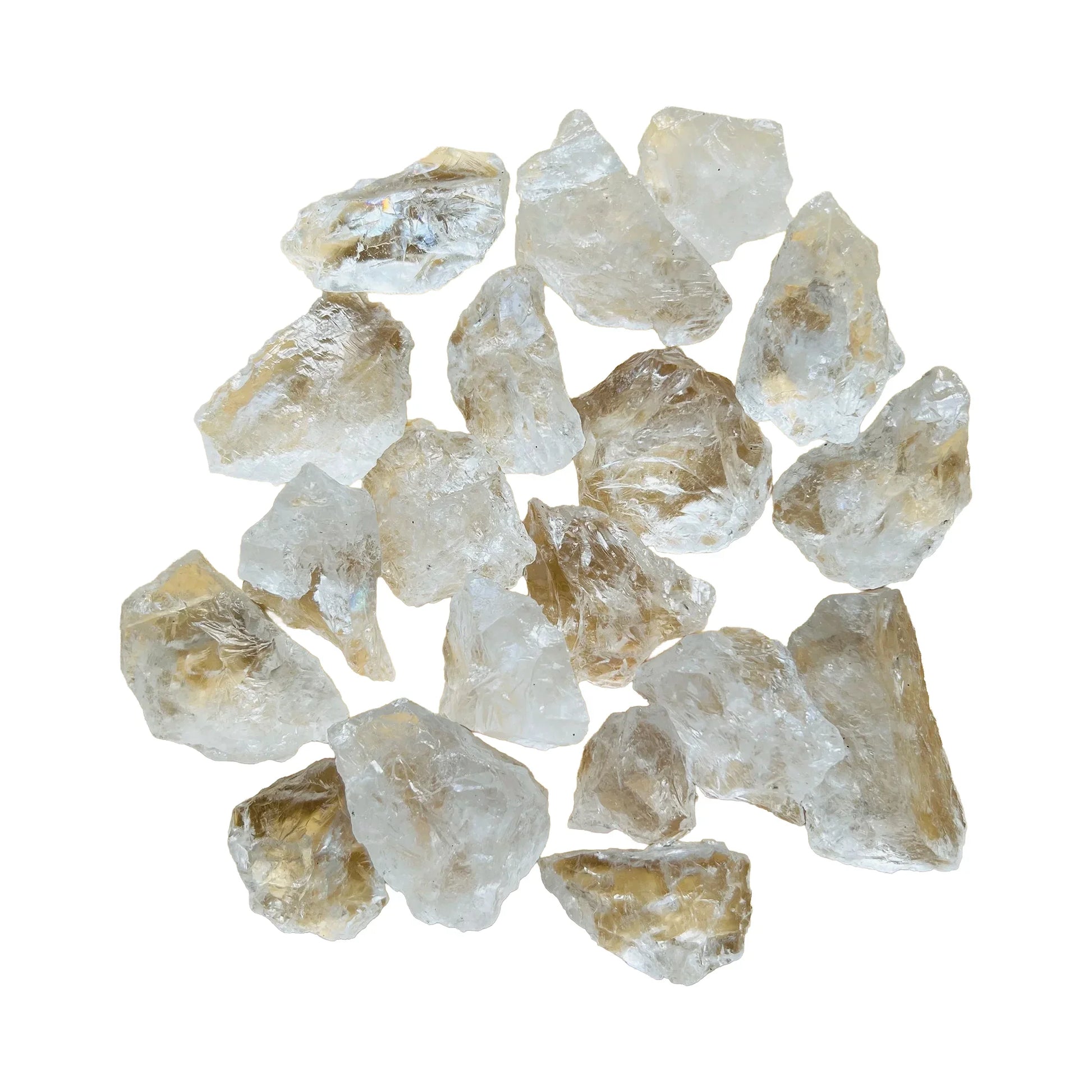 Clear Quartz raw stones, AA grade, Brazil origin, hero view.