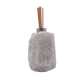 Clear quartz stone reed diffuser, rough natural exterior, Minas Gerais Brazil