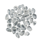 Group of Clear Quartz tumbled stones in natural polished form, 0.75 to 1.25 inch, ethically sourced from Brazil
