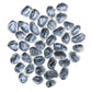 Full scatter of glass-clear Quartz tumbled stones, AAA grade, 1 to 1.5 inch, from Minas Gerais, Brazil