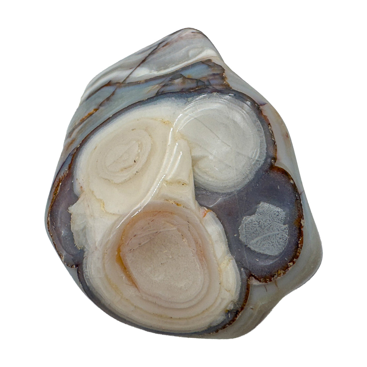 A Grade crazy lace agate tumbled stones from Chihuahua, Mexico