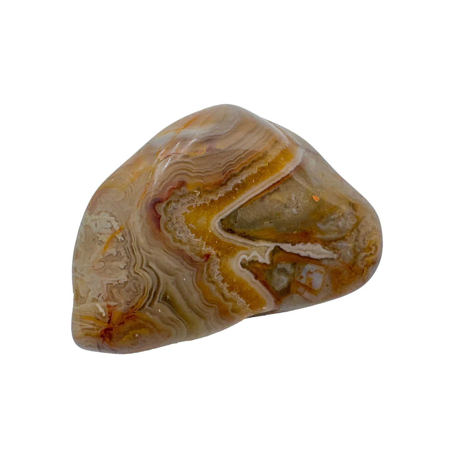 Crazy lace agate tumbled stones, 1 to 2 inches, Chihuahua, Mexico