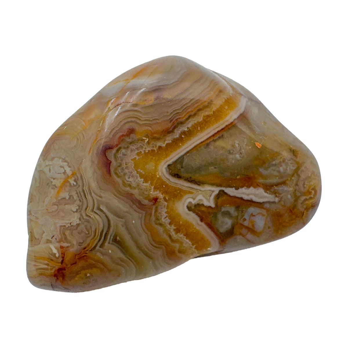 Crazy lace agate tumbled stones, 1 to 2 inches, Chihuahua, Mexico