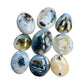Dendritic Agate Palm Stones for Emotional Healing, Grounding & Healing — black polished, hand-selected A directly from Madagascar