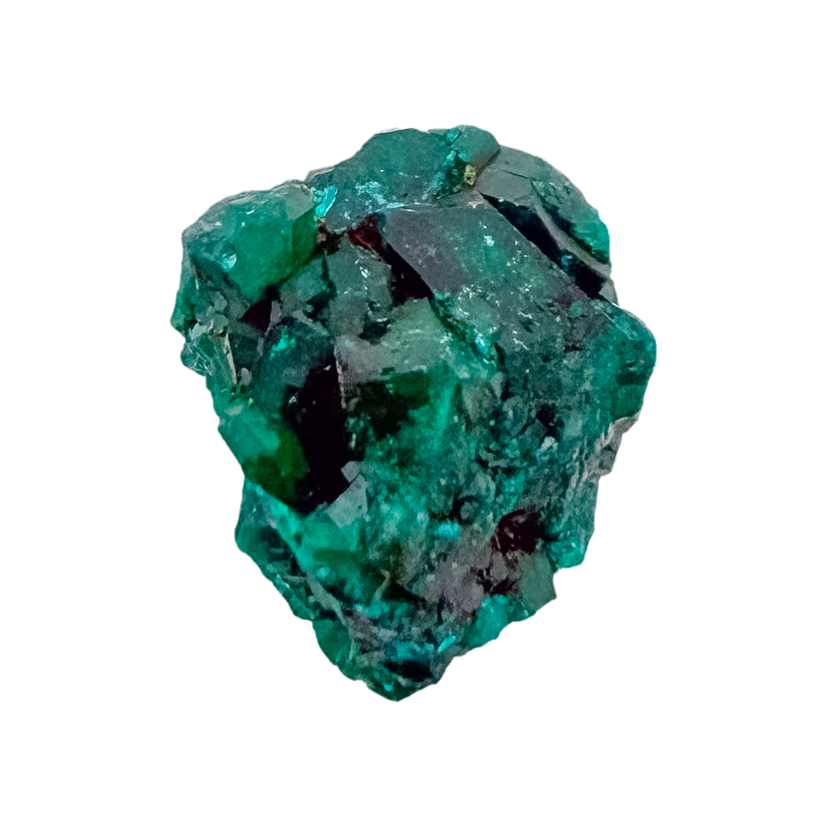 Crystal detail on the bright crystal face, the green once mistaken for emerald, 8.0 g