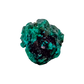 Edge-on view of the bright crystal face, 1.14 inches of Congolese dioptase