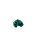 Three-quarter view of the bright crystal face, 1.14 inches long