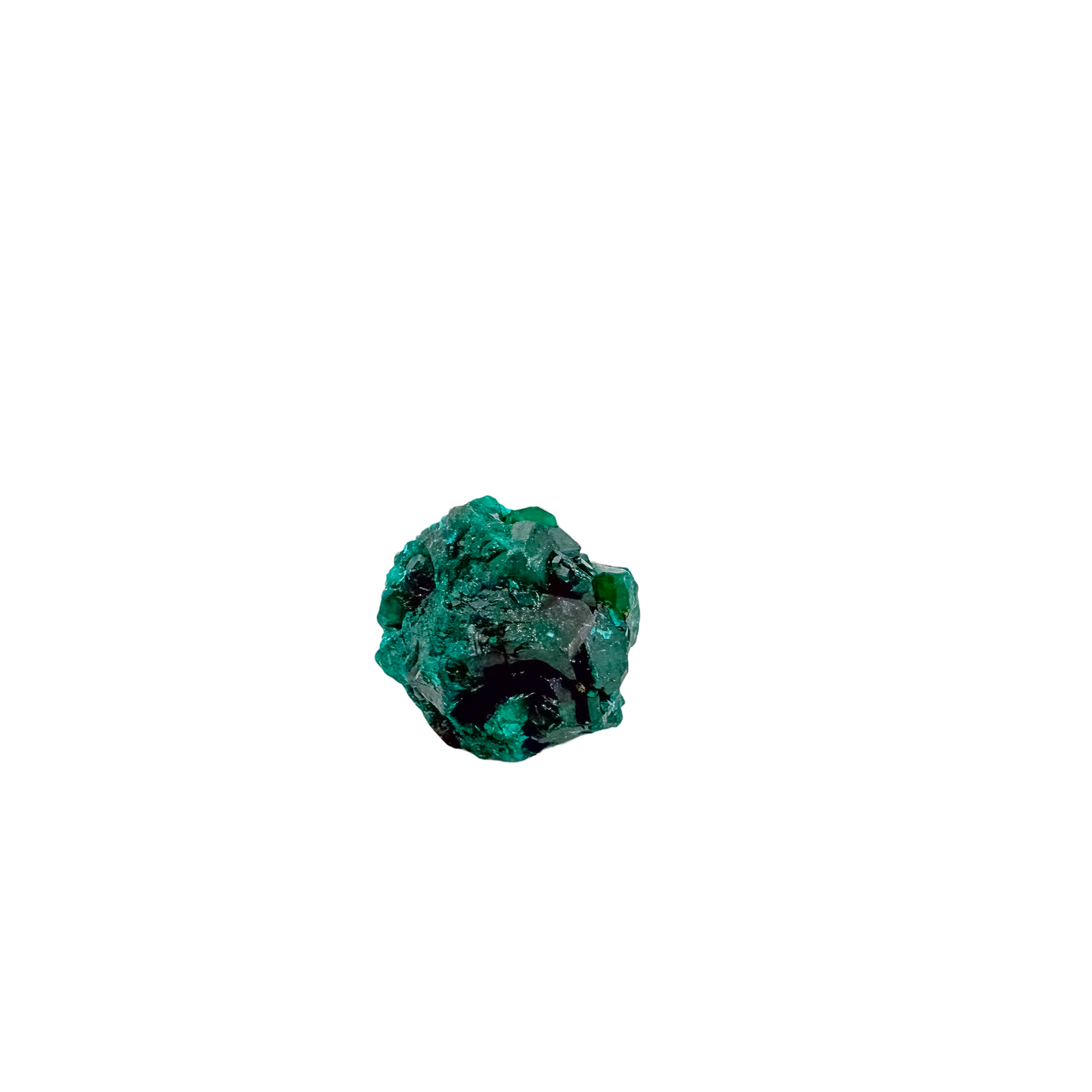 The bright crystal face turned to catch light, 0.92 inches across