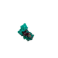 Fine dioptase druzy on the fine green crust, 0.79 inches of coverage
