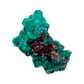 Fine dioptase druzy on the fine green crust, 0.79 inches of coverage