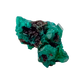 The fine green crust rotated to reveal crystal terminations, 9.8 g