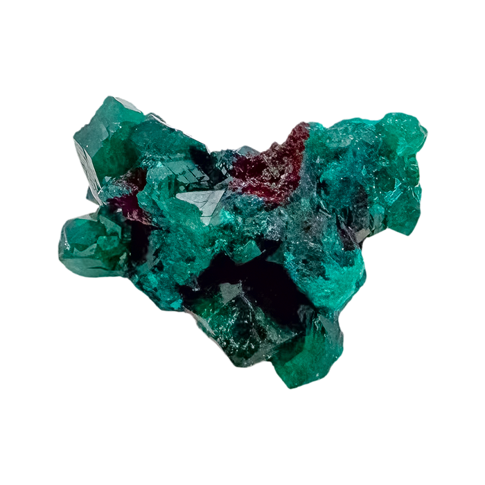 Rough rear of the fine green crust at 0.45 inches deep, left as mined