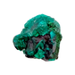 Emerald-green dioptase crystals crusting a 1.49 inch matrix, the elongated matrix from Renéville Congo