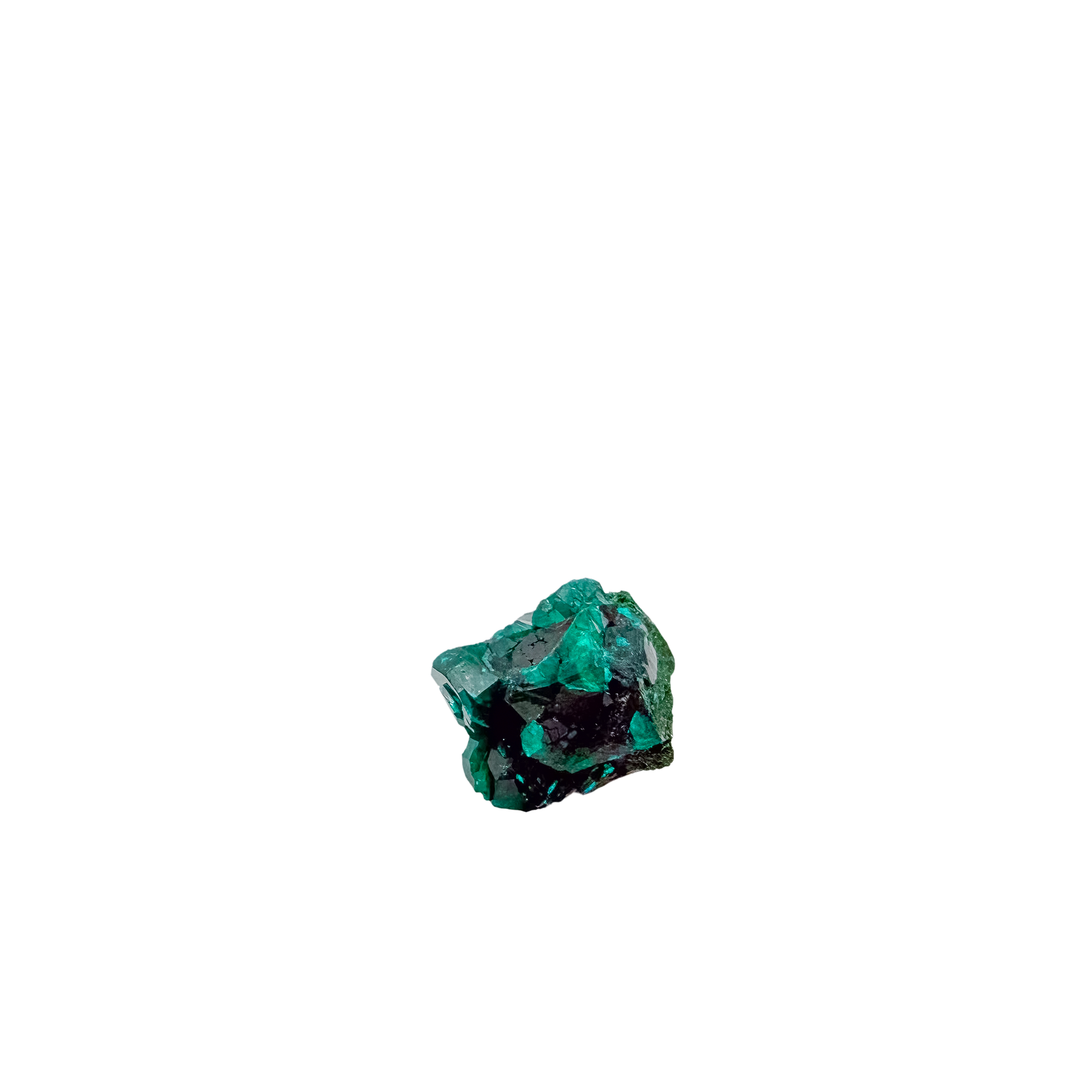 Reverse of the elongated matrix, raw host rock behind 13.9 g of crystal