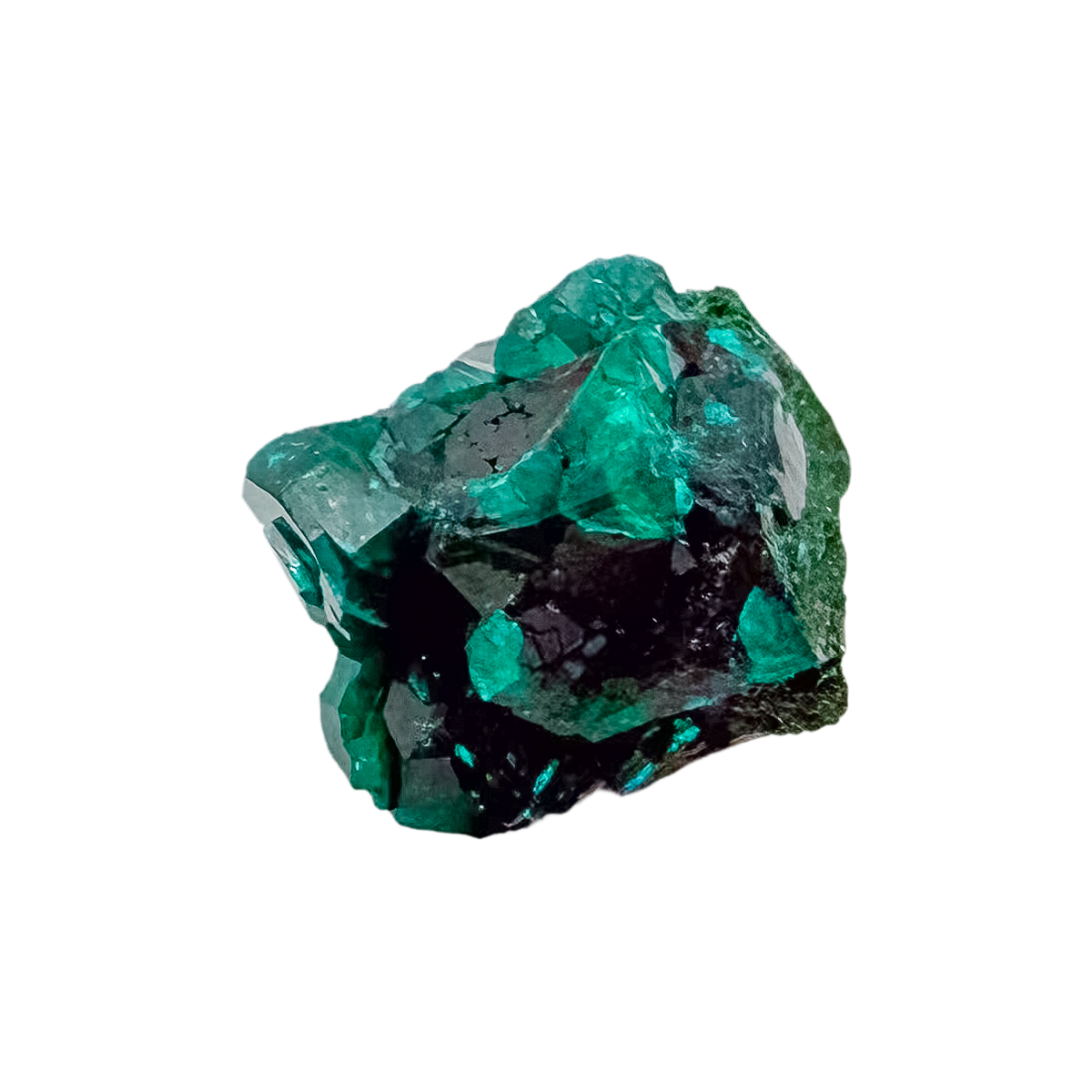Reverse of the elongated matrix, raw host rock behind 13.9 g of crystal