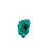 Raw Congolese dioptase, 13.3 g, copper-green crystal over host rock, the wide flat plate