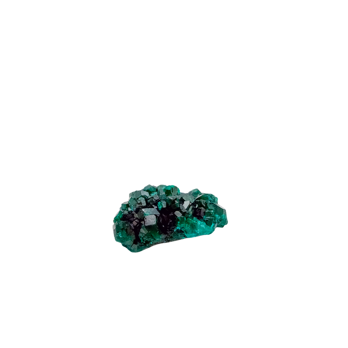 Side elevation of the wide flat plate, matrix beneath a 13.3 g crystal layer
