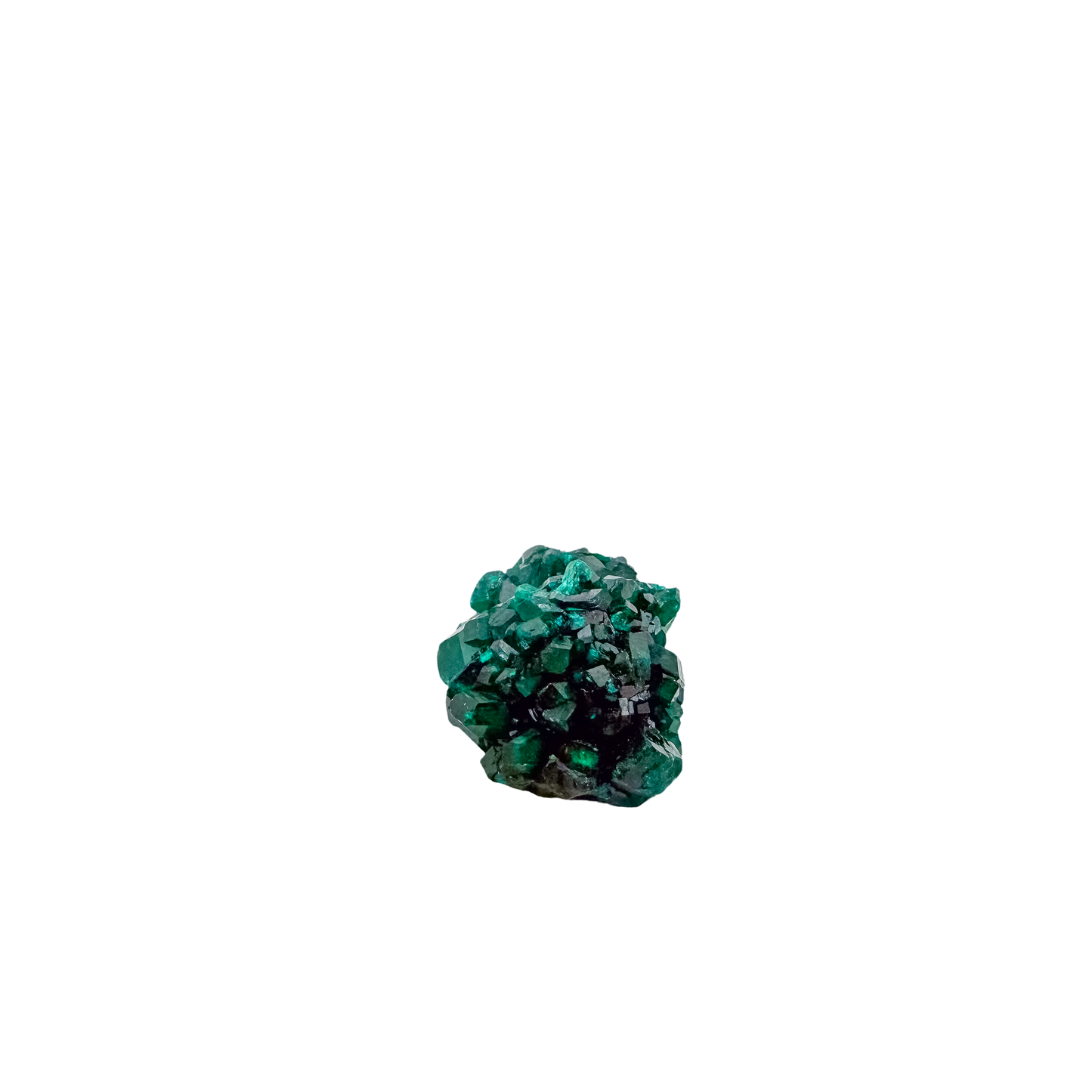 Angled view of the wide flat plate, copper-green over oxidized ore, 13.3 g