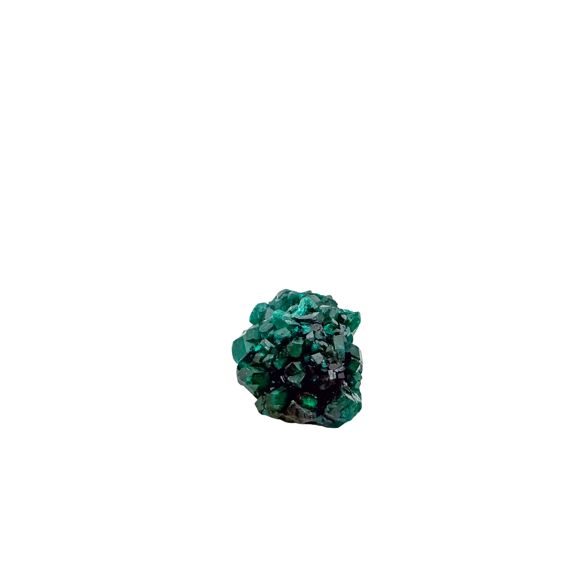Angled view of the wide flat plate, copper-green over oxidized ore, 13.3 g
