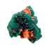 Crystal detail on the cabinet-grade piece, the green once mistaken for emerald, 17.7 g