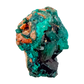 The deep teal cluster rotated to reveal crystal terminations, 14.6 g