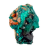 The deep teal cluster rotated to reveal crystal terminations, 14.6 g