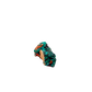 Fine dioptase druzy on the deep teal cluster, 0.64 inches of coverage