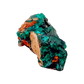 Fine dioptase druzy on the deep teal cluster, 0.64 inches of coverage