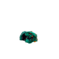 Dioptase specimen of 14.6 g from Renéville, its deep teal cluster shown on white