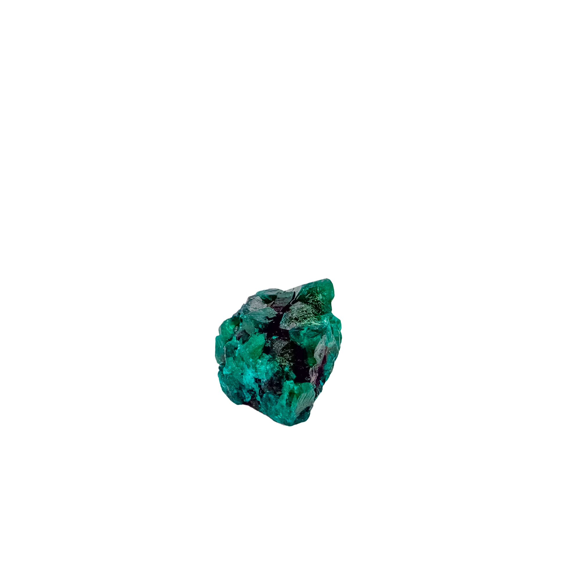 Reverse of the chunky green matrix, raw host rock behind 18.3 g of crystal