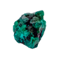 Reverse of the chunky green matrix, raw host rock behind 18.3 g of crystal