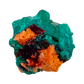 Underside of the long crystal seam, a 19.9 g Congolese dioptase