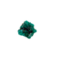 Collector dioptase thumbnail 1.52 by 0.83 inches, the long crystal seam, Republic of the Congo