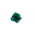 Collector dioptase thumbnail 1.52 by 0.83 inches, the long crystal seam, Republic of the Congo
