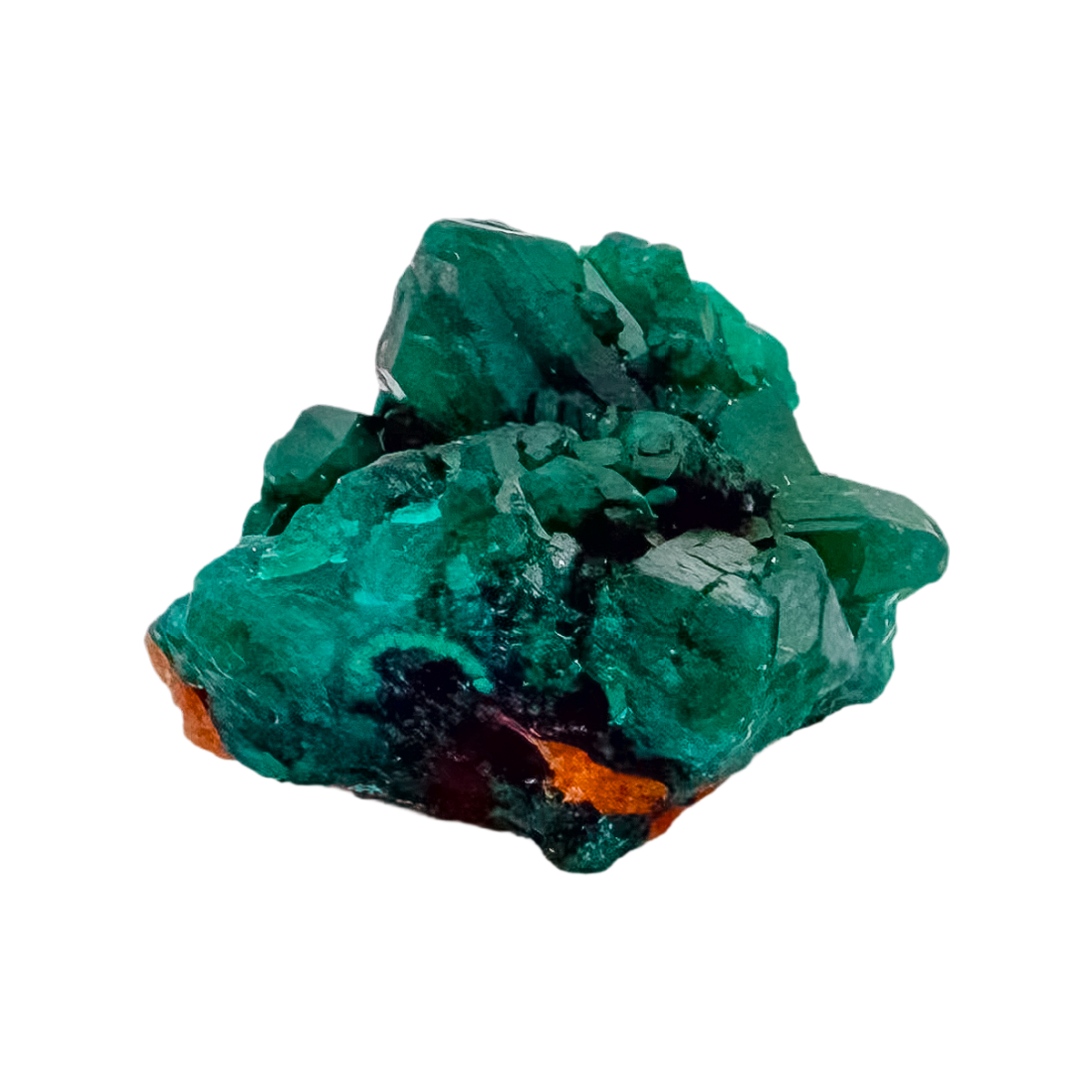 The long crystal seam turned to catch light, 0.83 inches across