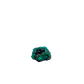 Edge-on view of the long crystal seam, 1.52 inches of Congolese dioptase