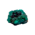 Edge-on view of the long crystal seam, 1.52 inches of Congolese dioptase